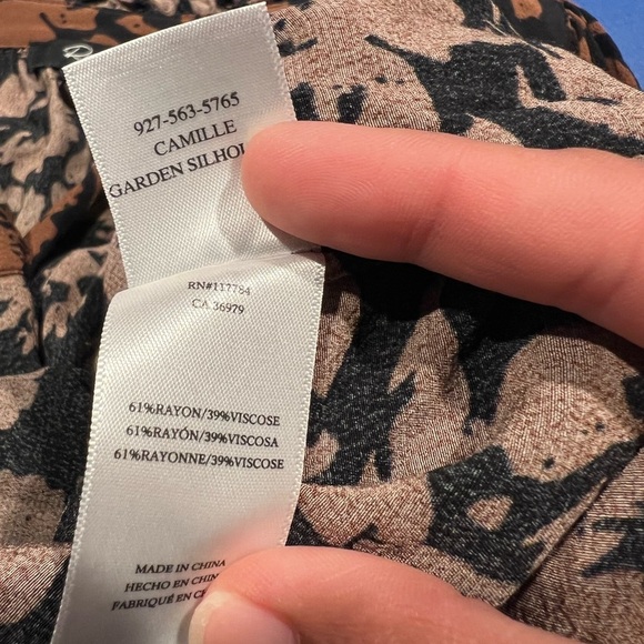 Rails Camille Floral Shirt In Garden Silhouette Size Small - Picture 10 of 10